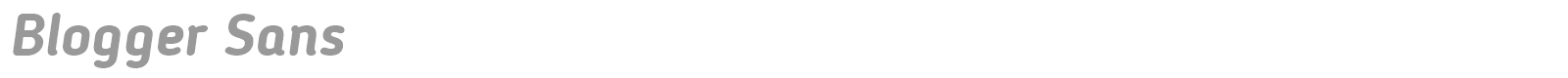 Blogger Sans font preview